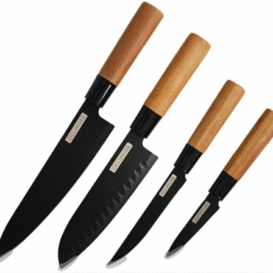 ZILLINGER Japanese Knife Set - 4 Pcs High-Carbon Stainless Steel Chef Knife Set