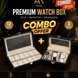 Combo Deal 12 slot & 3 slot Watch box