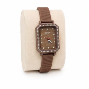 Square dial Girls Wrist Watch Brown Color