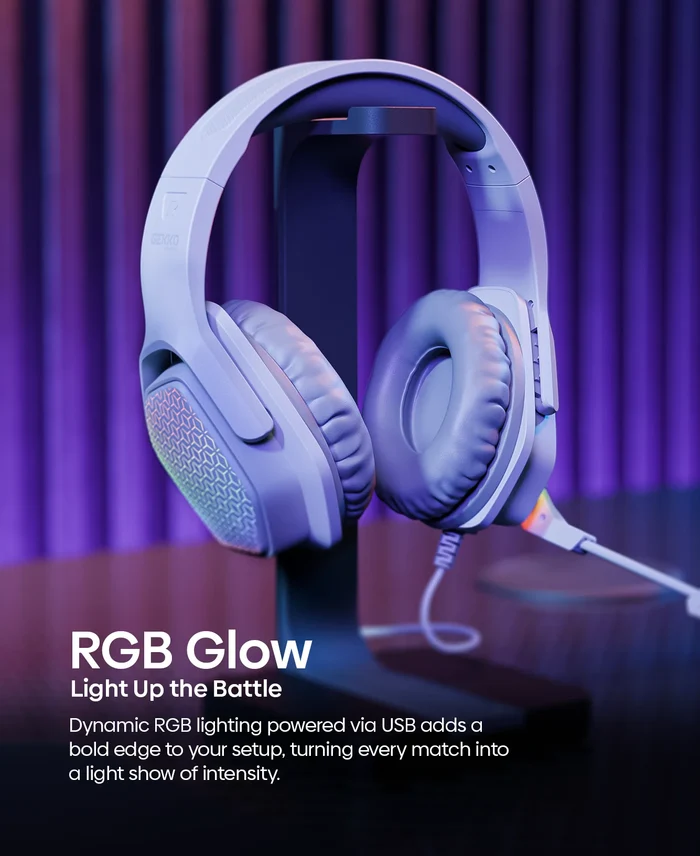 GEKKO Gaming Headset WHITE - Image 4