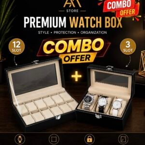 Combo Deal 12 slot & 3 slot Watch box